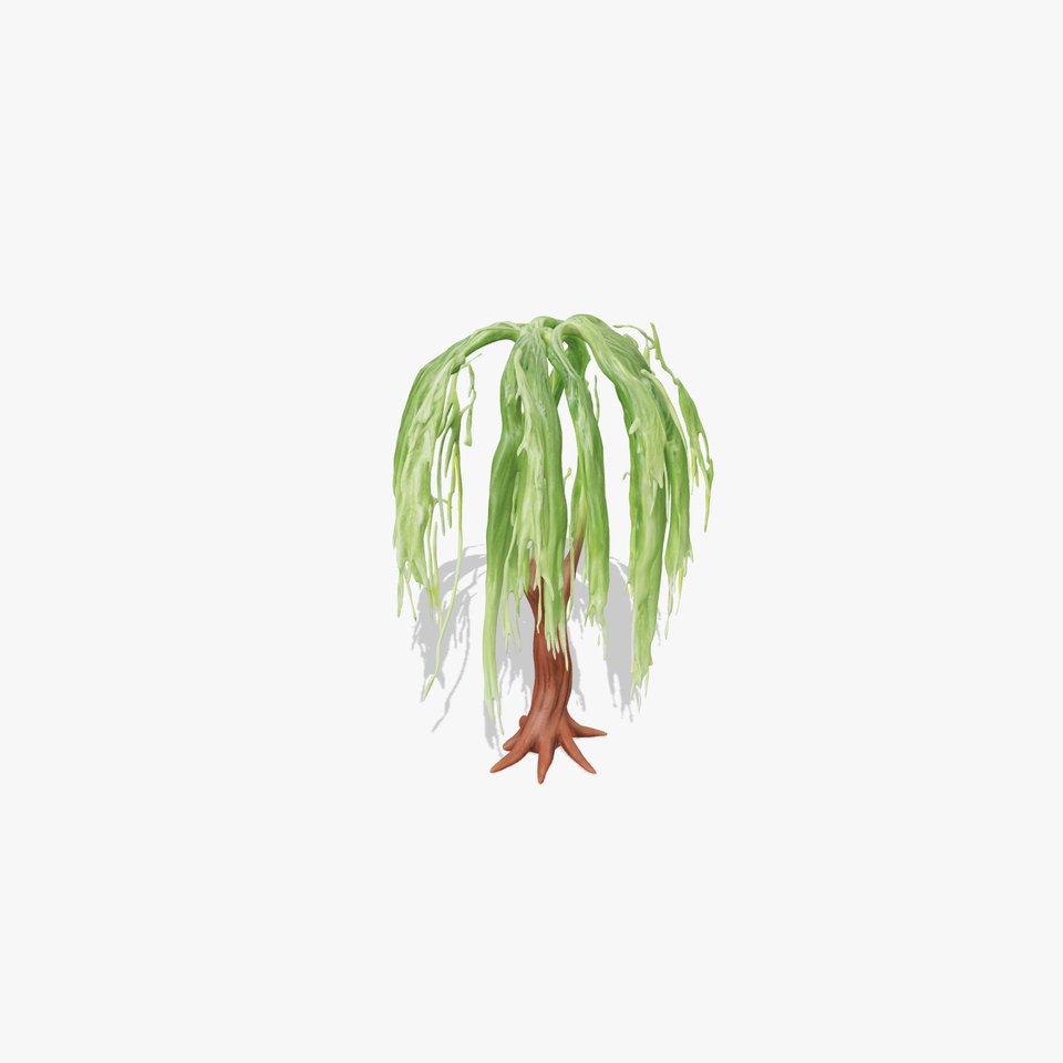 Weeping Willow Tree Model Pack for Diverse Environments